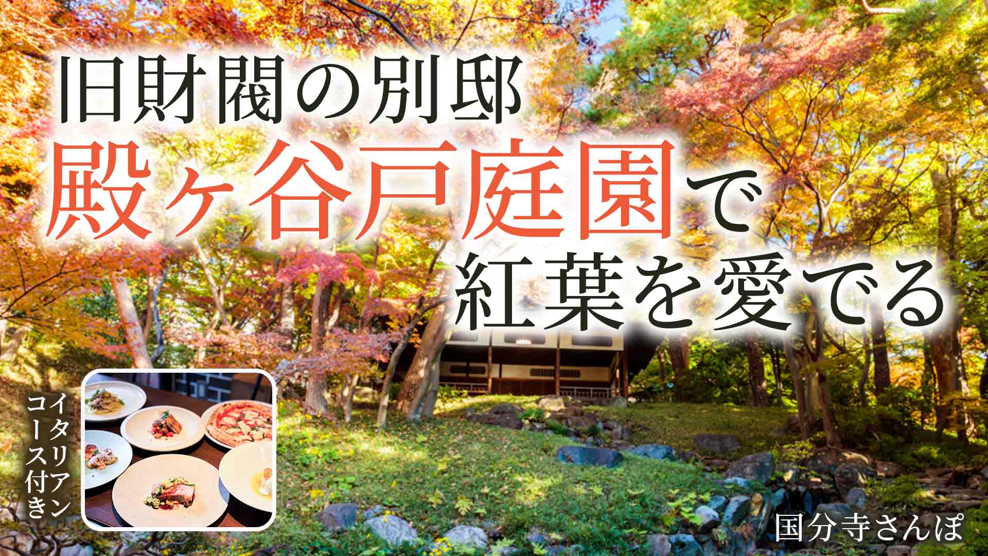 花さんぽ 旧財閥の別邸 殿ヶ谷戸庭園で紅葉を愛でる